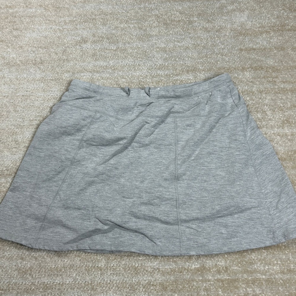 Coral Bay Skort Womens M Gray Built In Lined Athletic Tennis Casual Pull On
